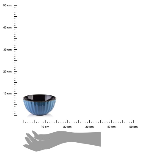 EVIE BLUE Miska 600ml 15x7cm
