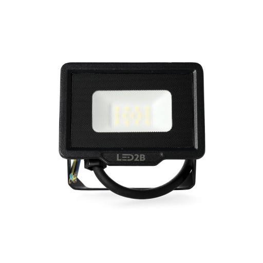 LED reflektor 10W studený 6000K 800lm čierny IP65