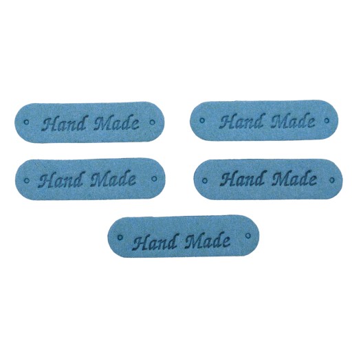 Štítok na štítku HAND MADE tyrkysový musí mať 2444