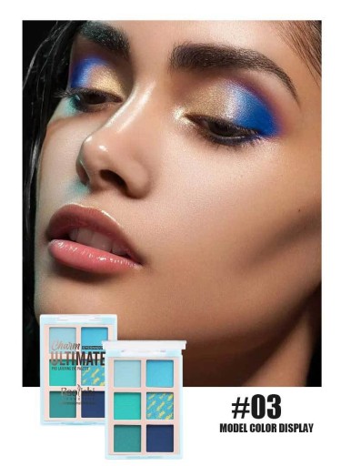 MAKEUP EYESHADOW PALETTE 6-farebná sada 3 ks