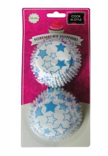 PAPIEROVÉ MANŽETY, MUFFÍNY, 12CM, FAREBNÉ KOŠÍČKY, 50 KS