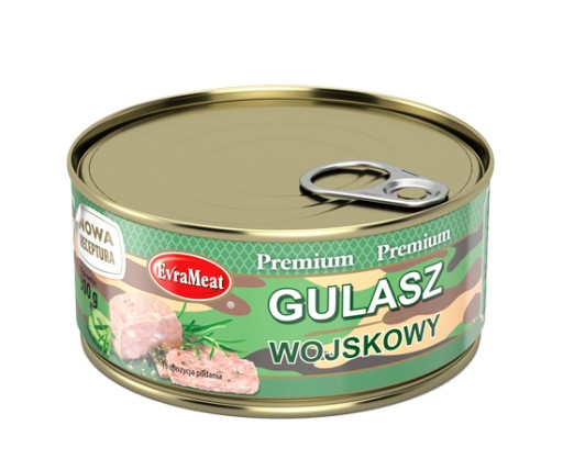 VOJENSKÝ DUŠENÝ BRAVČOVÝ, konzerva EvraMeat 300g
