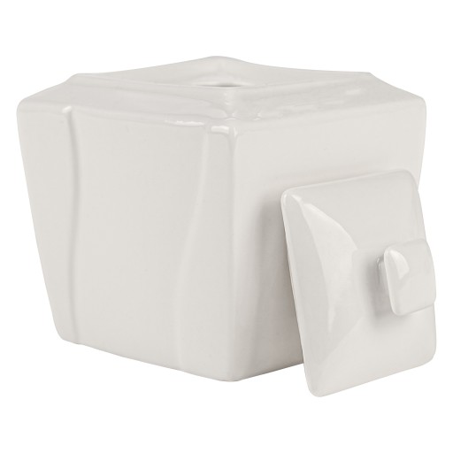 BIELA PORCELÁNOVÁ MISKA NA CUKOR S viečkom VIVA CUKOR
