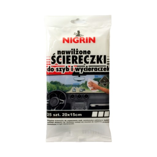 Nigrin 91377 utierky na okná a stierky 20x17 cm 25 ks.