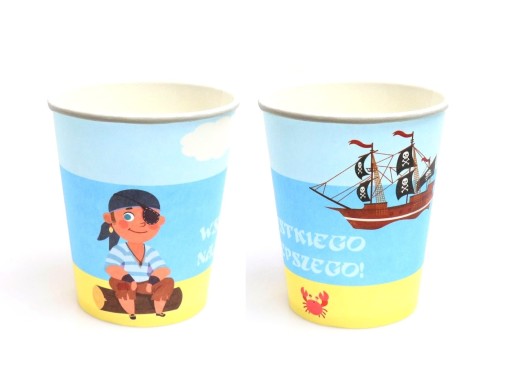 Narodeninové poháre Pirata Pirate, 6 ks