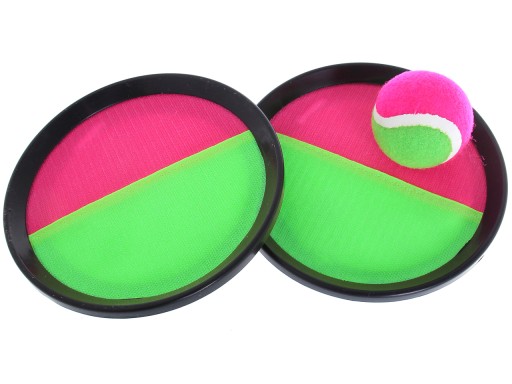 CATCH BALL Veľké pádla na suchý zips Arcade GAME Throw and Catch + BALL