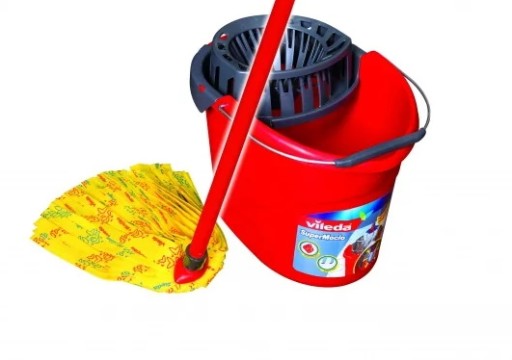 Vložka Vileda do mopu Super Mocio Soft, PRUHOVANÁ, ŽLTÁ