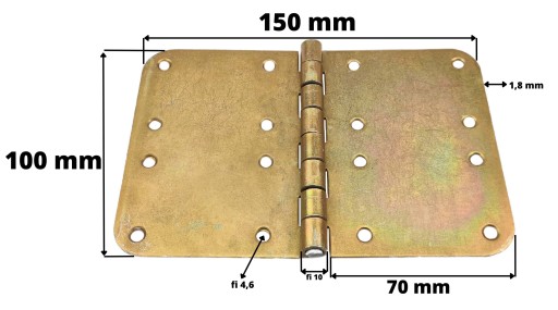 PÁNT STAVEBNEJ SKRATKY 100X150 LESK ZINK
