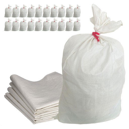 TAŠKA 25kg 50X85cm PP TAŠKY Uhoľné zrno šutre šité VEĽMI PEVNÉ 53g x10