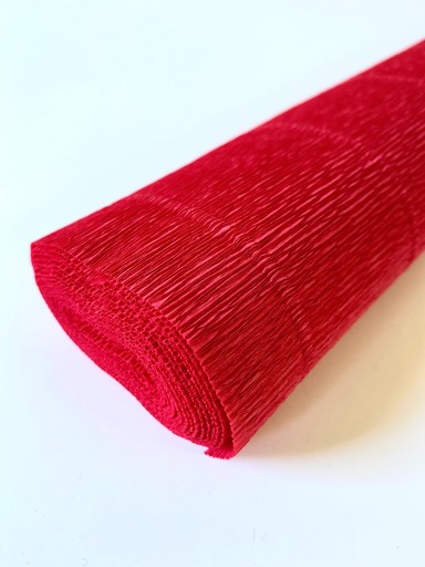 Krepový papier/tissue papier 180g (50cmx2,5m) ČERVENÝ 580