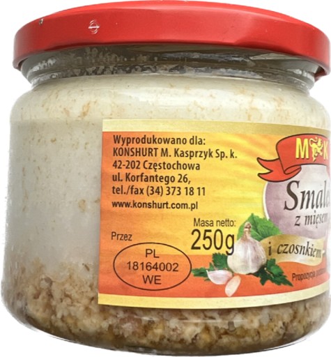 SADLA S MÄSOM A CESNAKOM 250G MK JAR