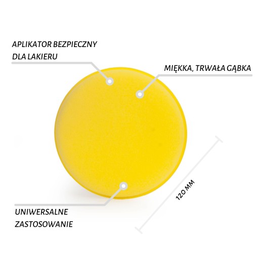 Guľatá hubka na nanášanie vosku 12 cm Silver King