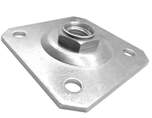 MONTÁŽNA DOSKA PRE PÁNT M16 POZINKOVANÁ 80X80 MM