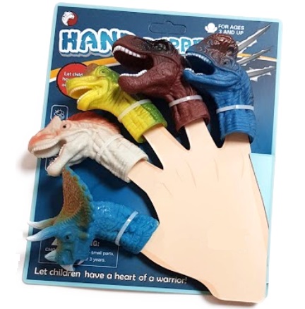 TOY Prstové bábky DINOSAURY 5 ks
