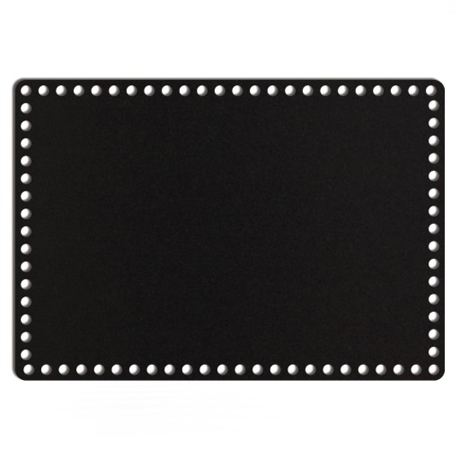čierny základný košík dno 28x40cm HDF obdĺžnik