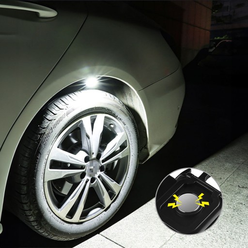 VÝKONNÁ MINI LED VRECKOVÁ LAMPA + DRŽIAK NA NOŽNIČKU S MAGNETOVÝM OTVÁRAČOM KĽÚČOV