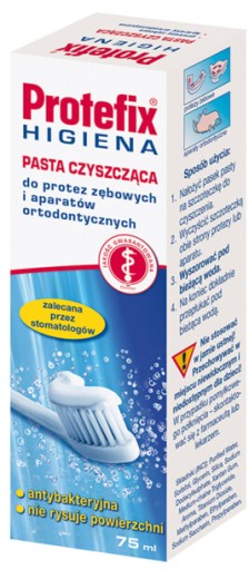 PROTEFIX pasta na čistenie zubných náhrad 75 ml