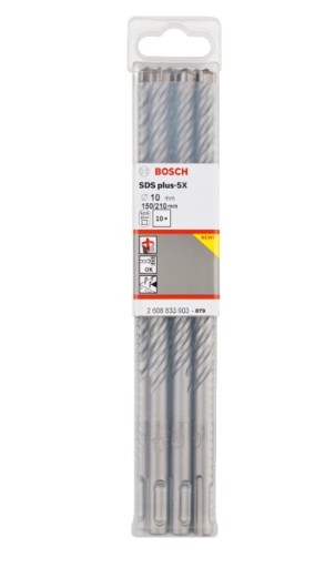 BOSCH SDS PLUS-5X VŔTAČKA VŔTAČKA 4-PÁSOVÁ 10x150/210