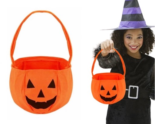 Sladká taška na Halloween tekvica