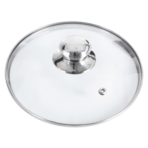 SKLENENÁ pokrievka, univerzálna pokrievka na hrnce, panvice, panvice, 22 cm