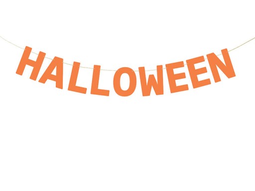 Halloween girlanda banner, oranžová 250cm DEKORÁCIE HALLOWEENSKÉ OZDOBY