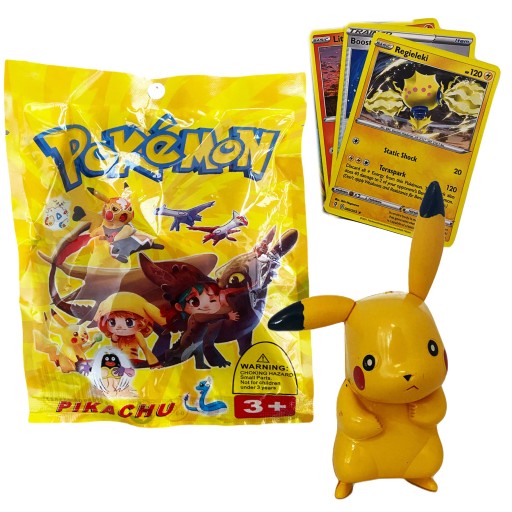 SÚPRAVA POKEMONOV SÚPRAVA PREKVAPENIE + 3 ZBERATEĽSKÉ KARTY SÚPRAVA 4v1