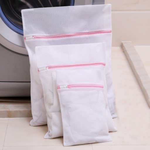 TAŠKA NA PRANIE OBLEČENIA, SIEŤKA, TAŠKA NA Zips, 3 KS