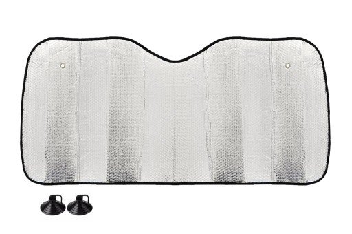 Strieborná slnečná clona - 145x70 cm