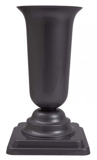 VÁZA NA STOJANKU DAMA (1) STRIEBORNÝ PLAST 27 CM