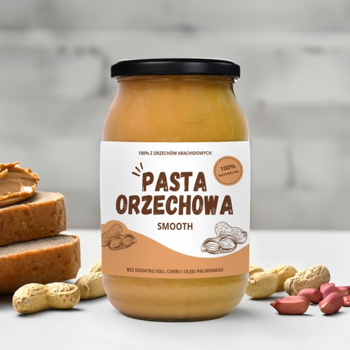ARAŠIDOVÉ MASLO 900g HLADKÉ 100% ARAŠIDOVÉ MASLO