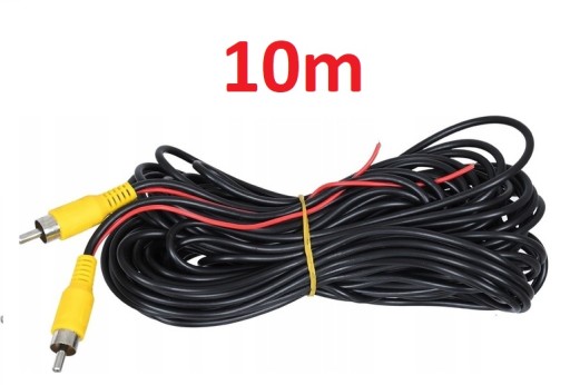 KÁBEL PRE CÚVACÍ KAMERY KÁBEL 10m CINCH RCA AV