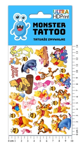 UMÝVAJÚCE DOČASNÉ TETOVANIE PRE DETI MACKO PÚ ORIGINÁLNE DIZAJNY
