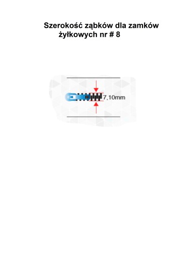 Páska na zips #8 špirála 1 meter čierna