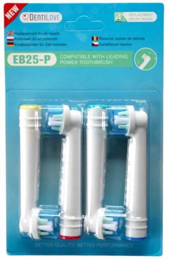 8x NÁHRADNÁ KEFKOVÁ HLAVA ORAL-B, BIELA