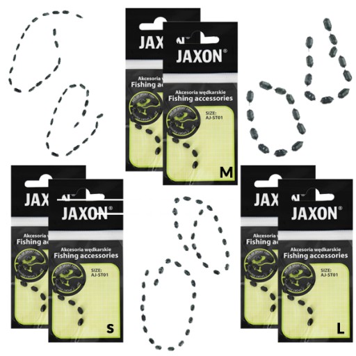 6x Jaxon guma STOP SET S M L, 50 ks