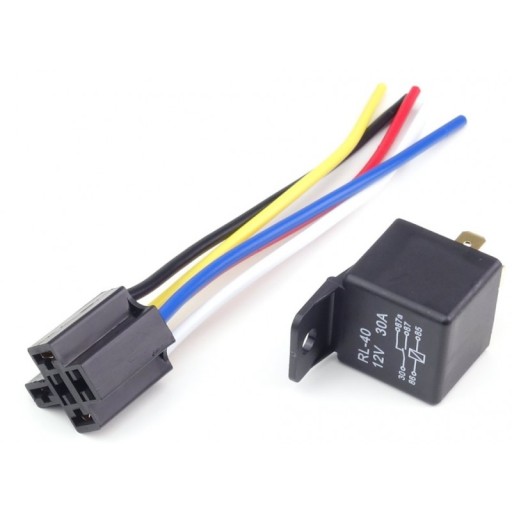 AUTORELÉ 4120 RL-40 30A 12V + RELÉ ZÁSUVKA AUTOMAT. DRL