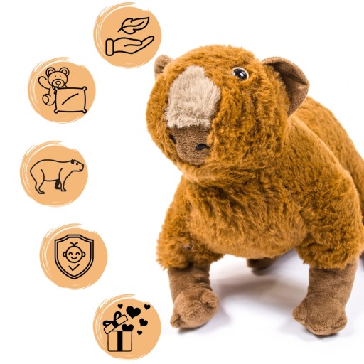 VEĽKÝ MEDVEĎ CAPYBARA PLYŠOVÁ HRAČKA CAPYBARA MASKOT HRAČKA DARČEKOVÝ CUDDLE