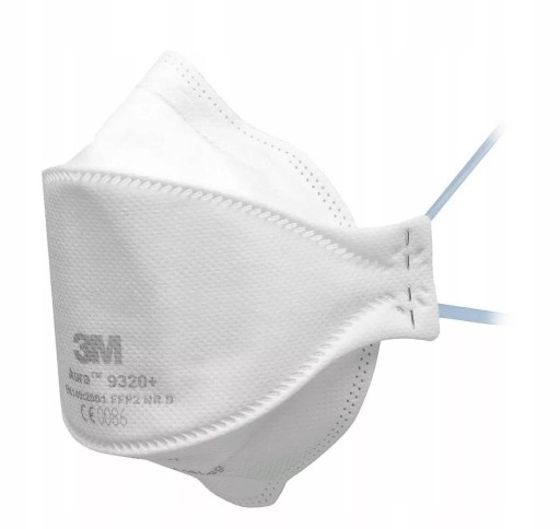 Polomaska FFP2 maska 3M Aura 9320+ bez ventilu, silná