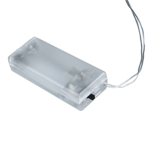 LED girlanda, 12 x biela a šedá guľa, 2 x AA, 1,5 m