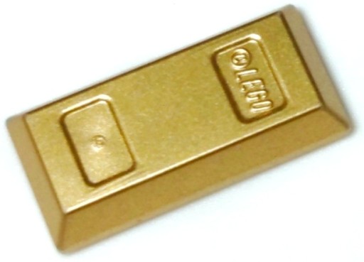 LEGO 99563 gold BAR metalická zlatá (1g) 1 ks.