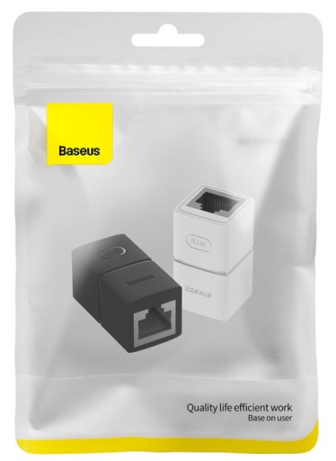 KONEKTOR LAN KONEKTOR RJ45 - RJ45 ETHERNETOVÝ SIEŤOVÝ ROZŠÍROVACÍ HLADKOVÝ ADAPTÉR