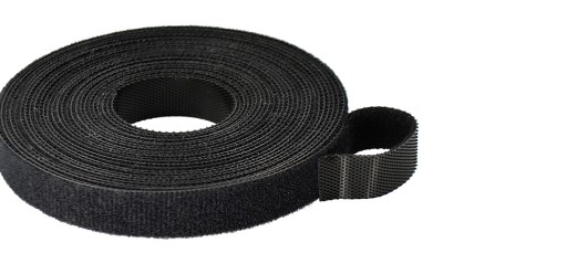 Páska na organizovanie káblov, pásik na suchý zips, 13 mm, 5 m, čierna