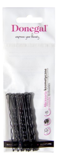 Donegal Long black Bobby Pins 10 ks.