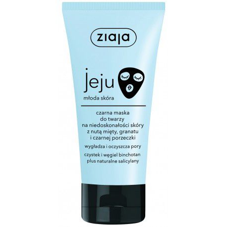 Čierna pleťová maska Ziaja jeju