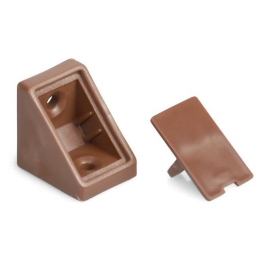 Jednoduchý plastový uholník Komandorek Bronz