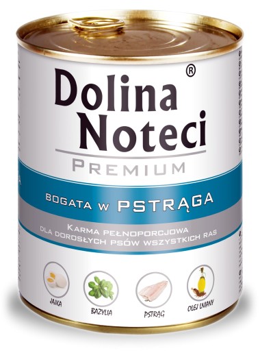 DOLINA NOTECI Krmivo pre psov Adult Pstruh, konzerva, 800g