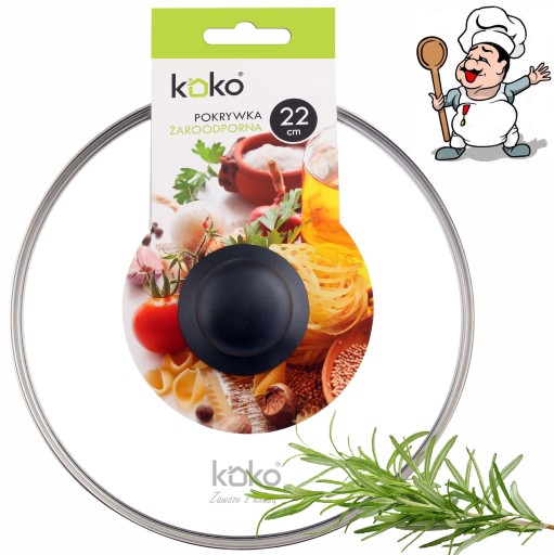 TEPLOTOLNÁ SKLENENÁ POKROK 22 cm POKROK s gombíkom na KOKO HRNEC