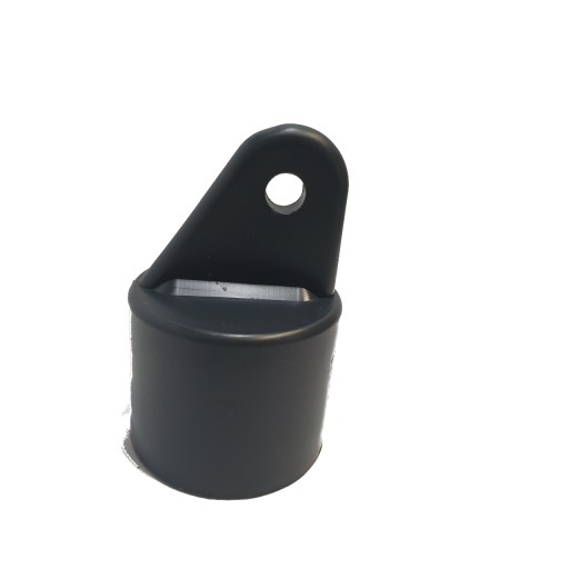 Nosná čiapočka z PVC, priemer 42 mm, antracitová, pre mriežku nosných stĺpikov