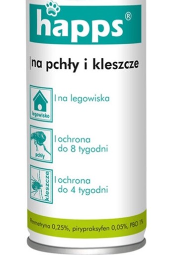 HAPPS SPREJ NA BLCHY A KLIEŠŤA PRE PSOV AEROSOL 250ml