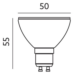 LED žiarovka GU10 5W studená 6500K 480lm KOBI